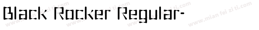 Black Rocker Regular字体转换